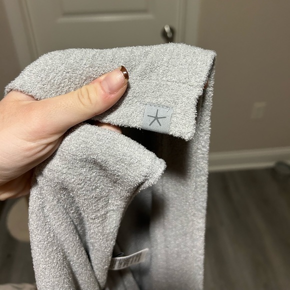 Barefoot Dreams Cozychic Ultra Lite Poncho in Blue Water - Picture 7 of 7